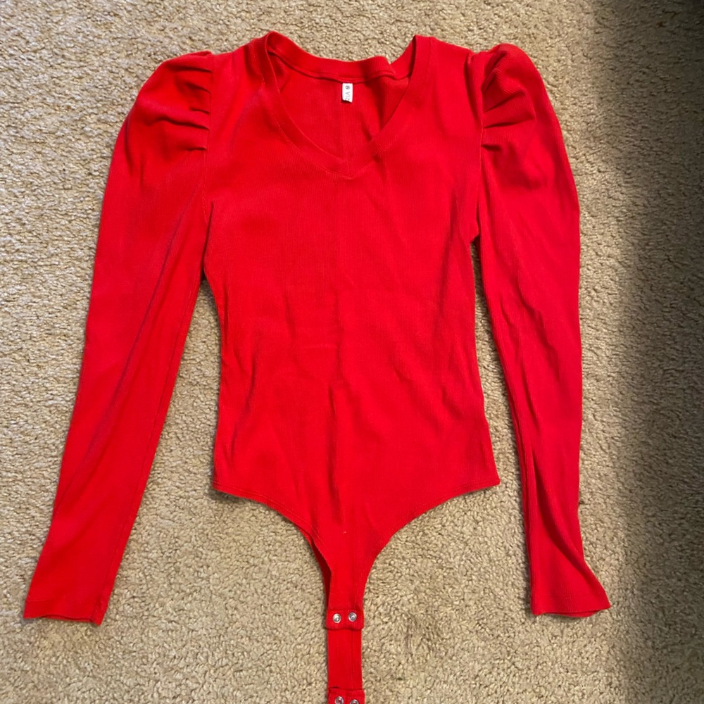 Red bodysuit